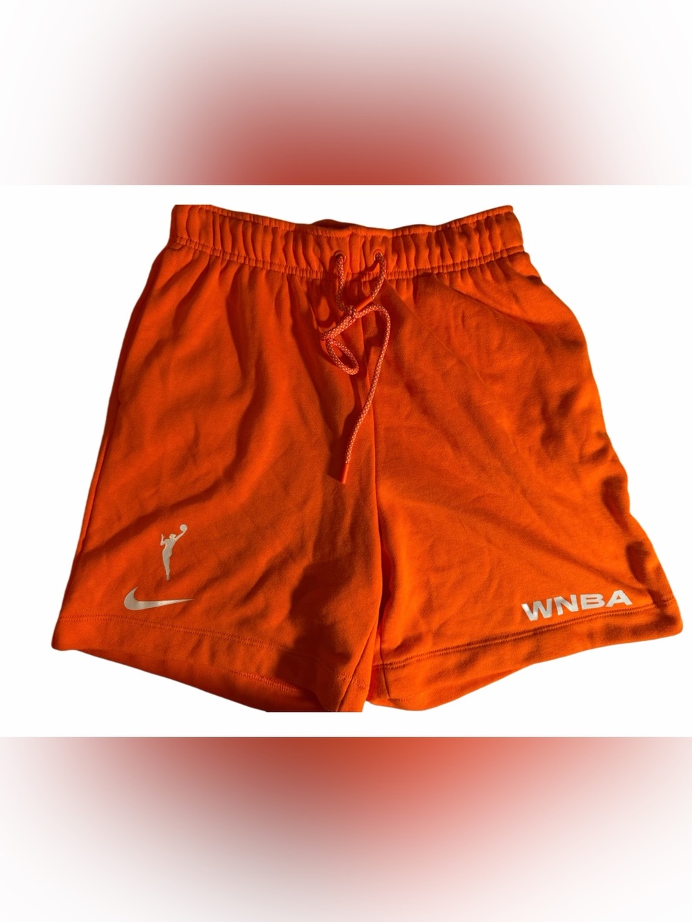 Nike Orange WNBA Fleece Athletic Shorts - Picture 2 of 5